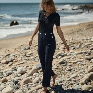 DÔEN Heirloom Glenne Pant in Navy, Size 2/34
